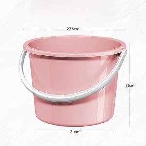 Thickened Plastic Laundry Bucket with Lid Portable Water Storage Bucket for Home Use Student Dormitory Use Luxury Transparent
