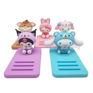 Sanrio Desk Phone Holder Hello Kitty Kuromi Melody Cinnamoroll Pompom Purin