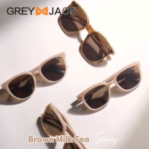 Grey Jack Kacamata Sunglasses Polarized Model Kotak Korean Style Bahan Acetate Ringan Kokoh Fashionable Wanita 58248 58258 58257