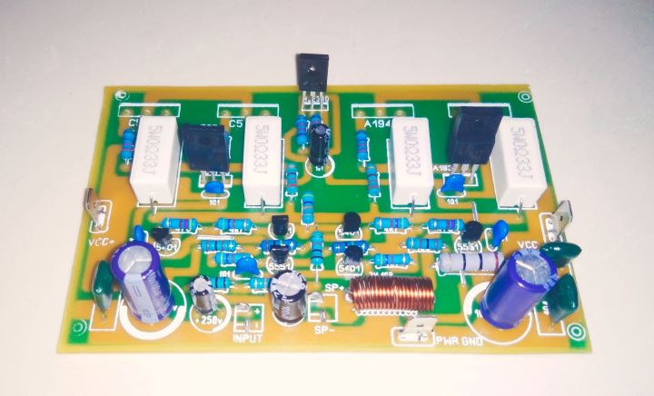 sakura 737 2pairs w/solder mask green.fully assembol w/power transistor