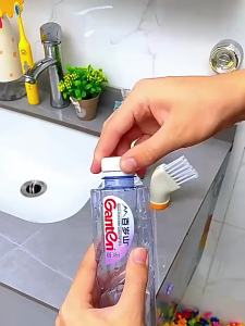 🔥Wishwa👍 Multi-use Cleaning Brush Can Corner Cleaning Brush Dry-wet Dual-use Cleaning Brush Household Gap Brush Can Connect Mineral Water Bottle