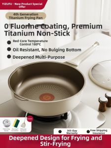 YIZHIFU | Temperature Control Non-stick No Coating Household Electromagnetic Stove Dedicated Frying Pan