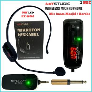 Bando Microphone Mic Clip On + Audio Splitter U Live Yotutube Tiktok Ig Wireless UHV Call Center Mic With Transmitter 30M - 50 M / Mic Imam Mesjid Microphone Tanpa Kabel Jarak Jauh Suara Jernih