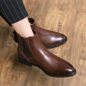 NUDANLAI | Winter High-top Fleece-lined Warm Chelsea Boots