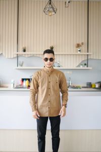 KEMEJA CASUAL LENGAN PANJANG SLIM FIT GREAT A PREMIUM