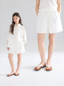 MUCMUKN | Minimal Style Linen Cotton Shorts