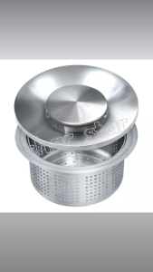Stenfactory Solid Stainless Steel 304 Sink Drain Strainer and Cover Set Kitchen Sink Basket Filter