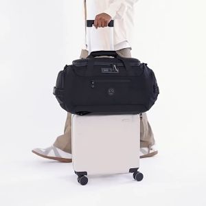 OZUKO Travel Duffel Bag with Lock Large Capacity Multifunctional Waterproof Gym Anti-Theft Messenger Beg Silang Men