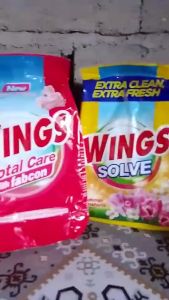 (6 pcs/order 57g-60g) Wings Solve Floral Fresh / Summer Sunshine / Sakura Essence Detergent Powder