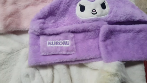 Mũ lông Kuromi cho bé yêu hàng Quảng Châu xinh yêu