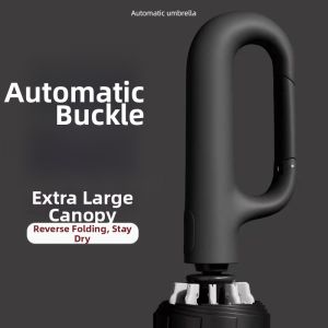 Automatic Folding Umbrella with Hook and 24 Ribs