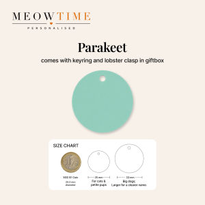 MeowTime Personalised - PLUME Silicone Pet Name Tag for Cats & Dogs