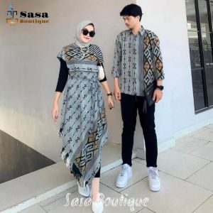 Baju Couple Tenun Safira Dress & Kemeja Tenun Etnik Troso Terbaru Baju Kondangan Baju Viral Baju Trend Kekinian