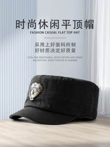 Short Brim Cap Mens Spring Autumn Large Size Short Tongue Duckbill Cap Womens Full Enclosed Flat Top Cap Post Sealed Big Head Circumference
