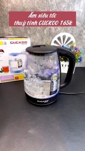 [Freeshipmax] Âm Siêu Tốc Thủy Tinh Cuckoo Cao Cấp 2L 1500W - Có Đèn LED Có Rơ Le Tự Ngắt Khi Nhiệt Cao