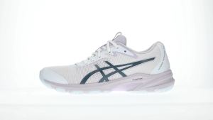 ASICS Women NETBURNER PROFESSIONAL FF 4 Netball Shoes in White/Raw Indigo