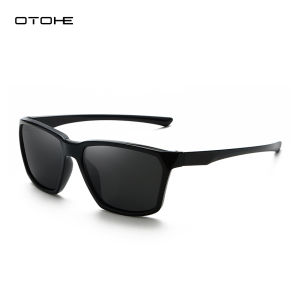 OTOHE แว่นตากันแดดการมองเห็นได้ในเวลากลางคืนสำหรับผู้ชายUV400เปลี่ยนสีได้แว่นตากันแดดสี่เหลี่ยมเรโทรแว่นกันแดดโพลาไรซ์แว่นตาน้ำหนักเบาเป็นพิเศษยืดหยุ่นป้องกันแสงสะท้อนกลางแจ้งกีฬาขับรถ