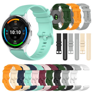 สายซิลิโคน22มม. 20มม. แบบปลดออกได้อย่างรวดเร็วสำหรับ Garmin Forerunner 265 255 245ดนตรี55/venu 3 2 PLUS/vivoactive 4ดูแนวสปอร์ต