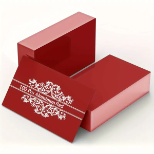 บัตรโลหะเปล่าสำหรับงานแกะสลักด้วยเลเซอร์ CNC ขนาด 85*55 มม. จำนวน 100 ชิ้น เหมาะสำหรับเครื่องแกะสลักเลเซอร์ ใช้สำหรับทำบัตรธุรกิจ ทำจากอะลูมิเนียม