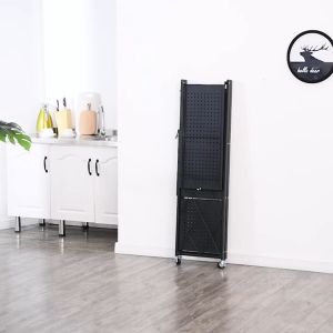 [SG Seller]Installation-free Folding kitchen shelving Household items Multilayer microwave oven storage storage rack