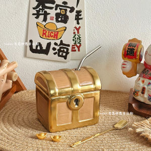 Original Handmade Treasure Chest Mugs Creative Birthday Graduation Student Gift Drinking Cup Unique Water Bottle for Special Occasions