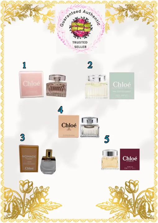 Chloe Mini Perfumes/Fragrances (Miniatures) for Her/Women | L’eau ...