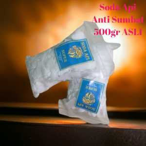 ANTI SUMBAT SODA API NaOH PEMBERSIH SALURAN WC CLOSET PIPA AIR MAMPET 500gr ASLI