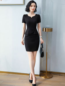 Administrative Parka Shopping Mall Counter Gold Shop Hotel Work Clothes Interview Formal Wear Arm Skirt Jewelry Shop Workwear Dress