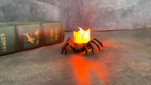 Lampu Led Dekorasi Haloween Laba Laba Spider Lamp / Spider Lilin Hiasan Kado Liburan Pesta Horror