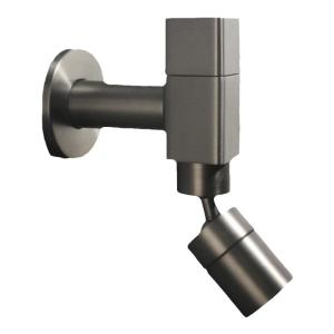 AZOS | Gun Gray Full Copper Mini Wall-Mounted Rotating Swivel Splash-Proof Faucet