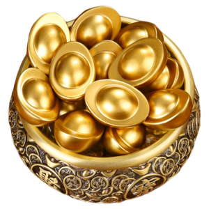 BINYUE | Solid Brass Lucky Wealth Symbol Decorative Item