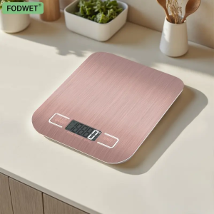 10kg/1g 5kg/1g Pink kitchen scale large capacity food scale LCD display digital weighing scale used for baking and cooking made of stainless steel requires 2 AAA batteries not included