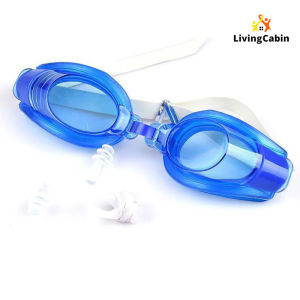 Adjustable Swimming Glasses HD Transparent Swimming Goggles Adult Diving Goggles With Earplugs Nose Clip Swimming Goggles