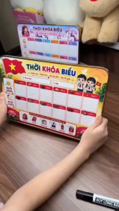 Bảng Thời Khóa Biểu Tráng Gương Mica Để Bàn Bền Đẹp Chống Nước Dễ Lau Chùi