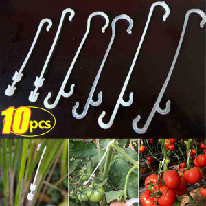 【Free Shipping】10PCS J-Shaped Plant Hooks Plastic Vegetable Fruit Cherry Grape Vine Fixed Buckle Plant Support Clip Fastener Garden Supplies