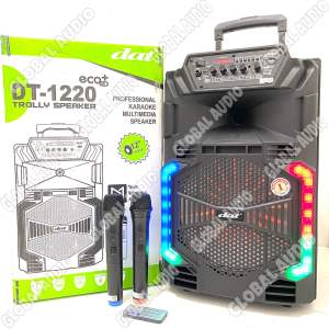 Speaker Portable Wireless DAT DT 1220 ECO Original Bluetooth 12 inch DAT1220 Plus Stand Free 2bh Mic Wireless Busa Dan Ring DT1220 ( Bisa COD )