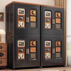 MMZECE | Vintage Style Foldable Storage Cabinet