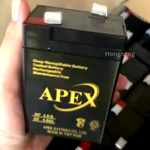 Bình ắc quy 6v4ah APEX cho ôto xe điện trẻ emcân điện tử loa kéođồ chơi điện phụ kiện điện tử