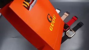 Paket Box Exclusive Big + Paper Bag / Jam Tangan Guou Original Digital Kotak VA-846SUR / Jam Tangan Fashion Wanita Tali Rubber Diameter 38 cm