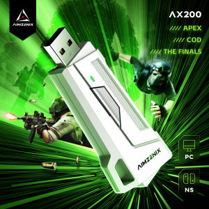 Aimzenix AX200 PC Gaming K&M Converter/Adapter/App Customization 1000Hz Reporting Rate