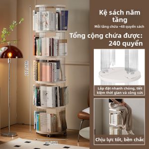 Giá Sách Xoay 360 Độ