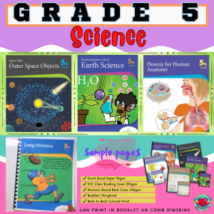 GRADE 5 (SCIENCE) Activity Workbook Worksheet Homeschool Learning Materials | RABAH UP STORE