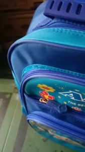 Balô kéo cho học sinh cấp 1balo cho bé trai-màu xanh ACB