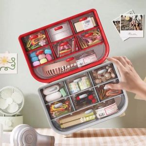 7 Grid Craft Multifunctional Storage Box Desktop Mini Small Drawer Stationery Office Jewelries Accessories Desk Organizer TH
