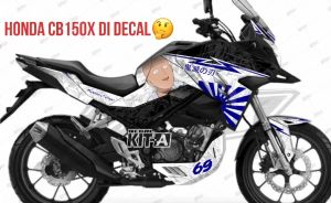 Decal Motor Berkualitas untuk Honda CB150X Motif Samurai Elegan