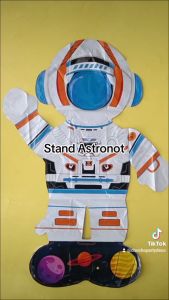 Balon ASTRONOT STAND / Balon Foil Astronot Space Roket Berdiri