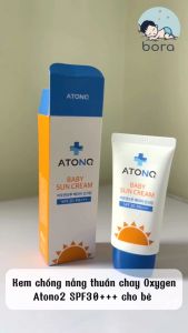 Kem chống nắng Atono2 Hàn Quốc SPF30 PA+++ dành cho da nhạy cảm dưỡng ẩm dịu nhẹ cho bé 3M+ [50ml]