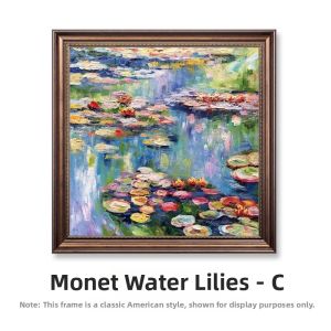 World Famous Monets Water Lilies Decorative Oil Painting Home Decor