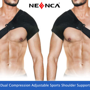 NEENCA Shoulder Support Brace with Pressure Pad for Men Women Adjustable Shoulder Brace for Torn Rotator Cuff Tendonitis Dislocation AC Joint Bursitis Labrum Tear Pain Fits Right or Left Shoulder