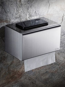 Hộp Đựng Khăn Giấy Phòng Tắm Bằng Thép Không Gỉ Dày 304 Không Cần Khoan Hộp Đựng Khăn Giấy Toilet Hộp Đựng Giấy Vệ Sinh